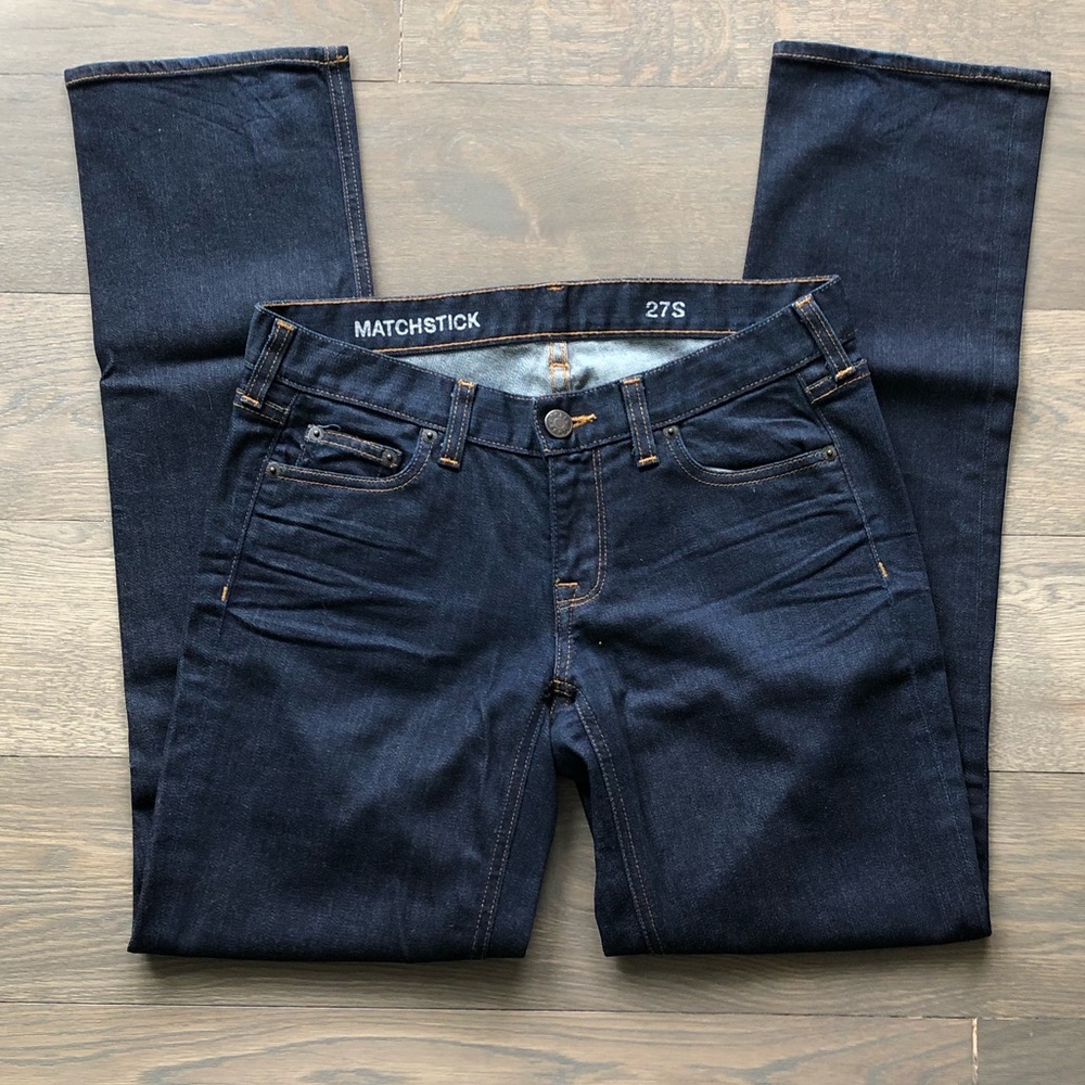EUC JCrew Matchstick straight leg jeans, 27S.